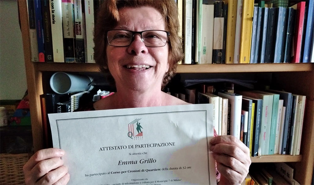 4 luglio: “La nostra Emma Giuliana Grillo diventa Cronista di Quartiere”